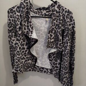 Bordeaux Leopard Print Jacket